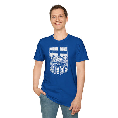 Rugged Alberta Shield Unisex T-Shirt