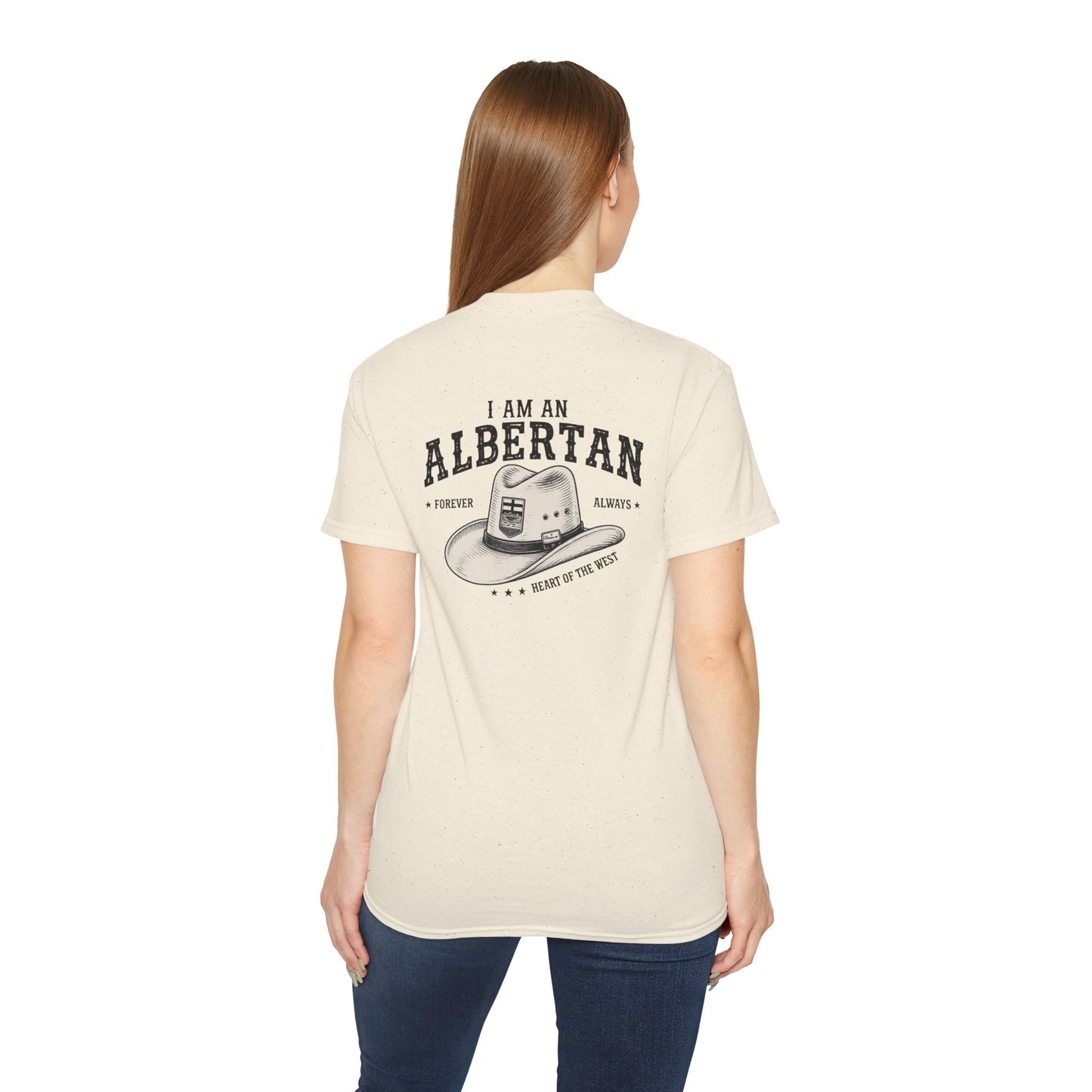 I am Albertan (On the Back) Unisex Premium Tee