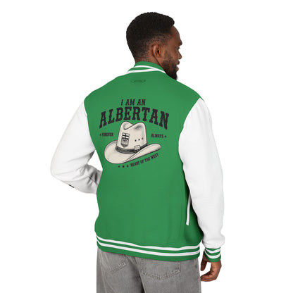 I am Albertan Unisex Heavyweight Letterman Jacket