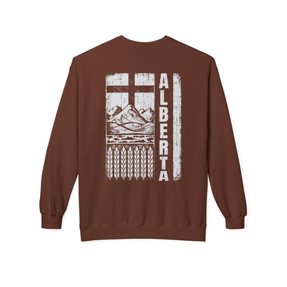 Rugged Alberta (On the Back) Crewneck Sweatshirt