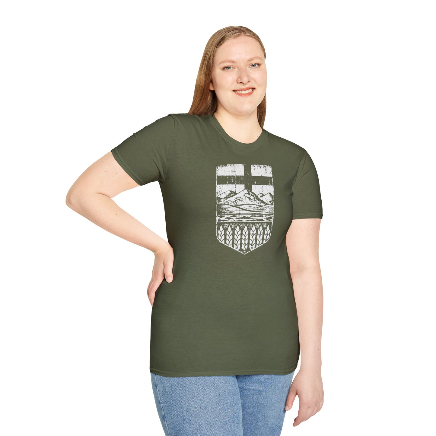 Rugged Alberta Shield Unisex T-Shirt