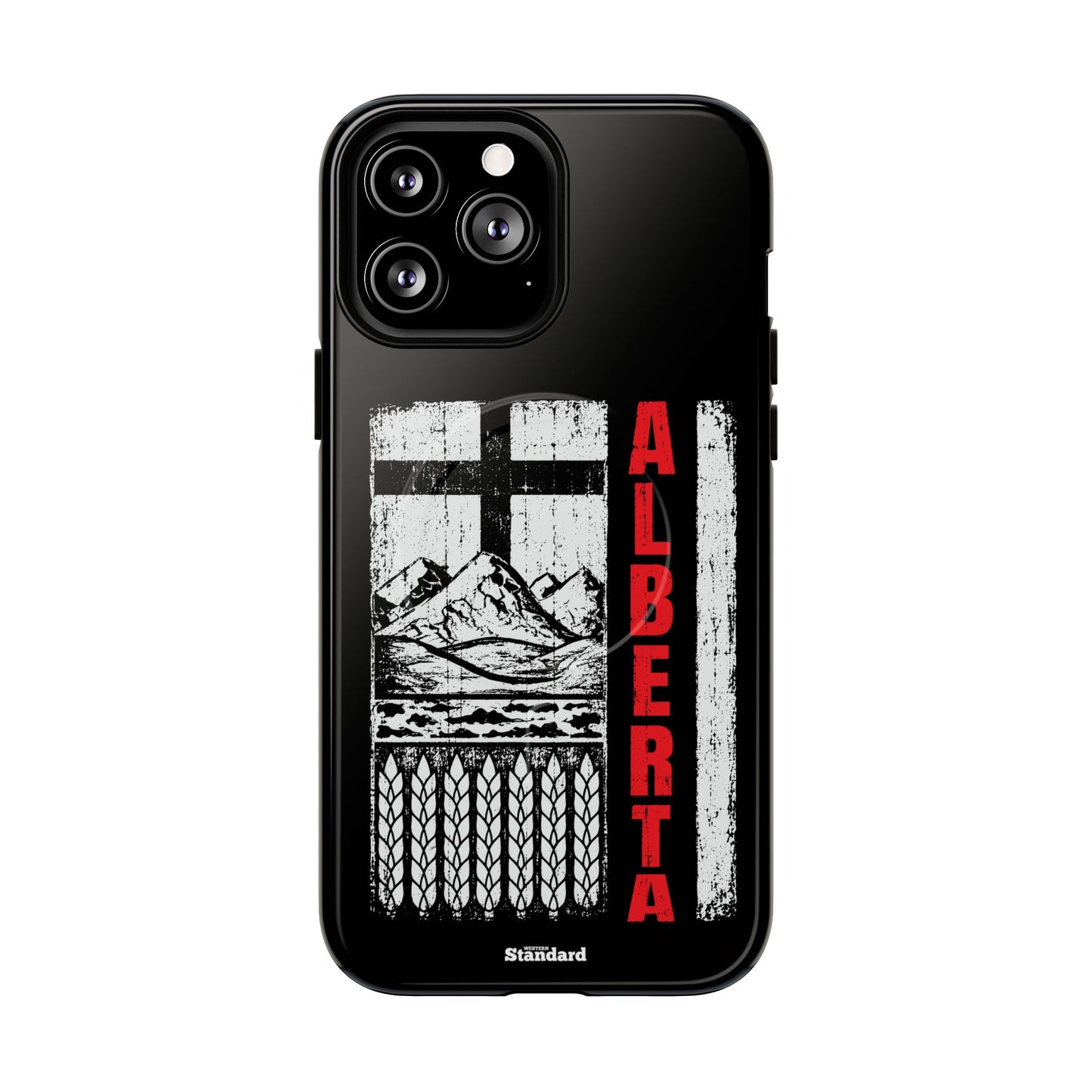 Rugged Alberta Black MagSafe Premium Case