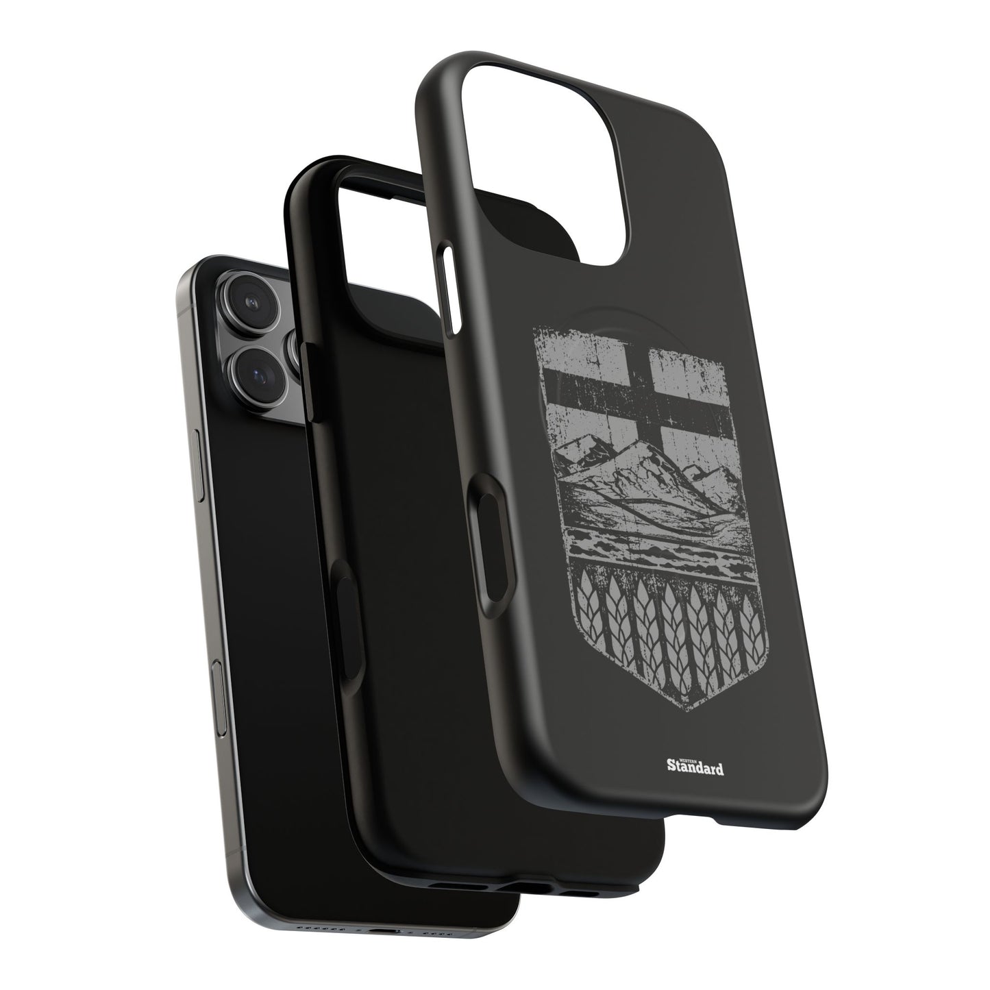 Rugged Alberta Shield Black MagSafe Premium Case
