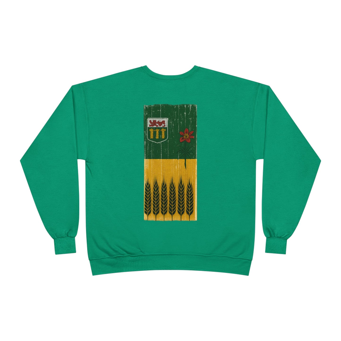 Rugged Saskatchewan (On the Back) Unisex Crewneck Sweatshirt