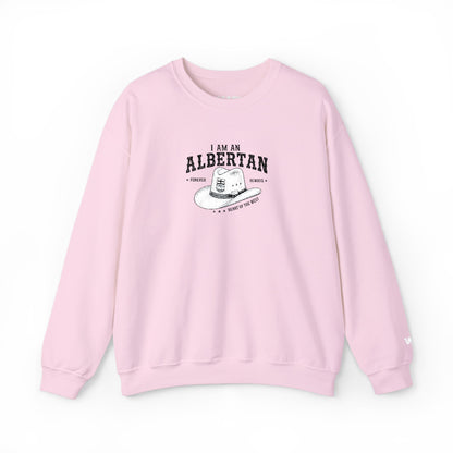 I Am Albertan Unisex Premium Crewneck Sweatshirt (Embroidered)