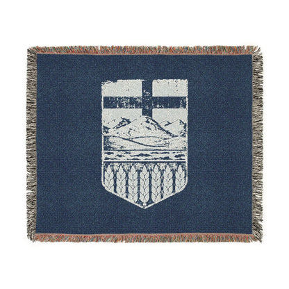 Rugged Alberta Shield Woven Blanket