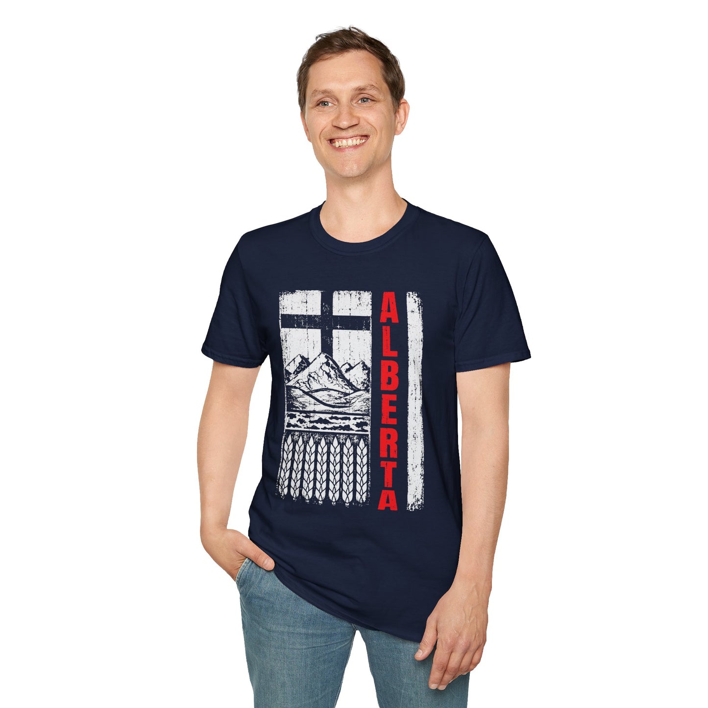 Rugged Alberta Red Unisex T-Shirt