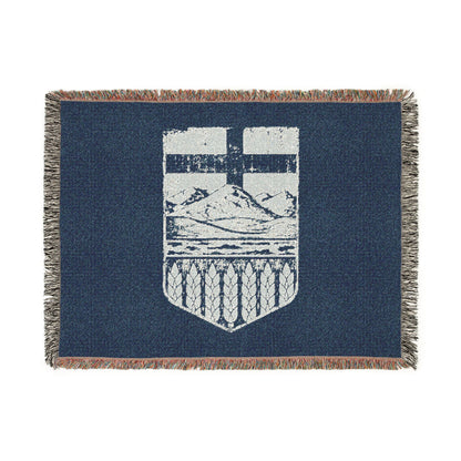 Rugged Alberta Shield Woven Blanket