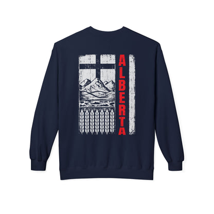 Rugged Alberta Red (On the Back) Crewneck Sweatshirt