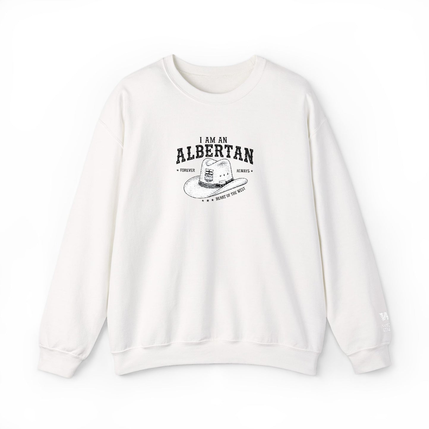 I Am Albertan Unisex Premium Crewneck Sweatshirt (Embroidered)