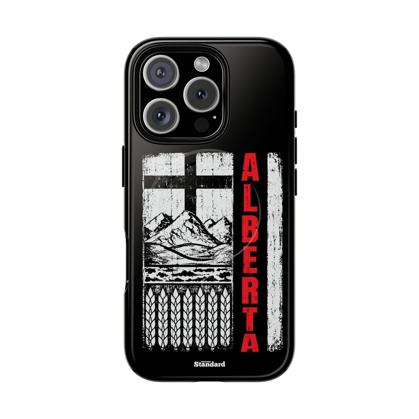Rugged Alberta Black MagSafe Premium Case