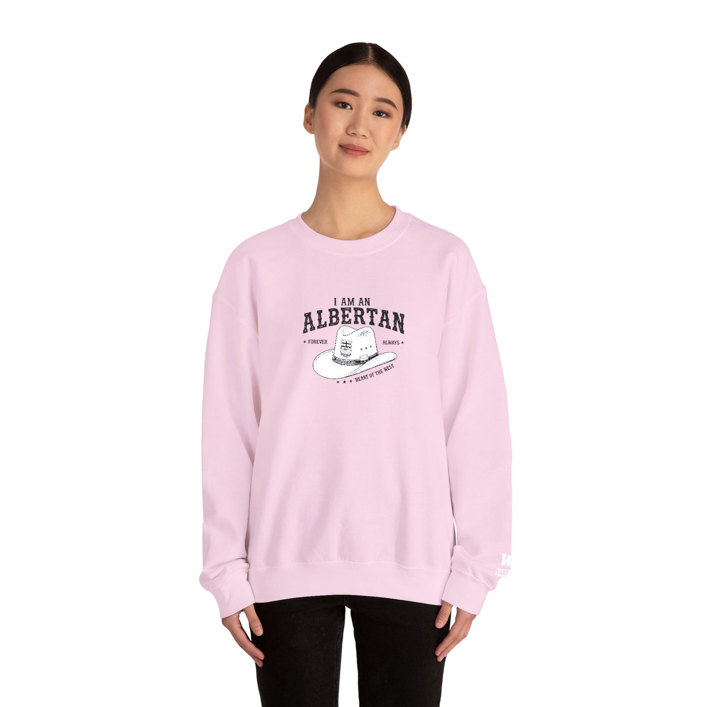 I Am Albertan Unisex Premium Crewneck Sweatshirt (Embroidered)