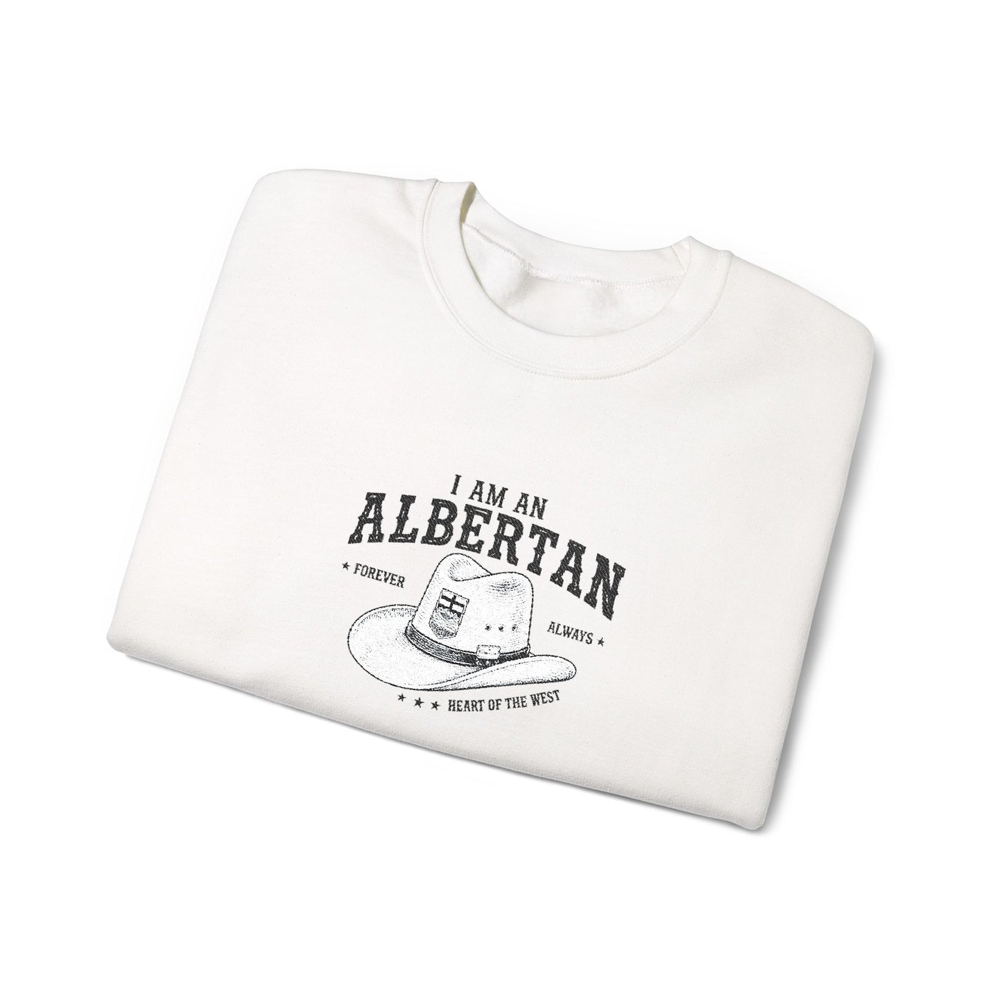I Am Albertan Unisex Premium Crewneck Sweatshirt (Embroidered)