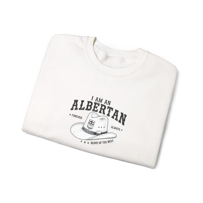 I Am Albertan Unisex Premium Crewneck Sweatshirt (Embroidered)