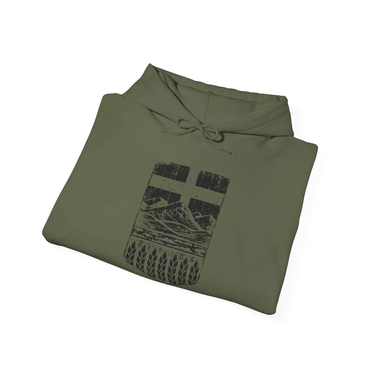 Rugged Shield of Alberta Unisex Hoodie