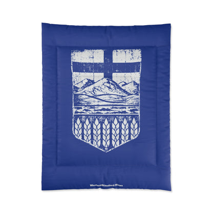 Rugged Shield of Alberta Bed Comforter (With Pillow Cases As Bonus)