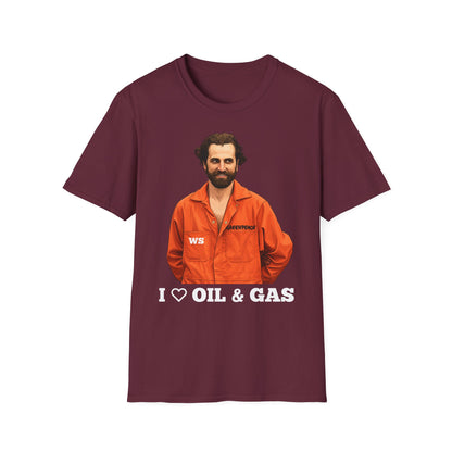 Guilbeault 'I Love Oil and Gas' Unisex T-Shirt