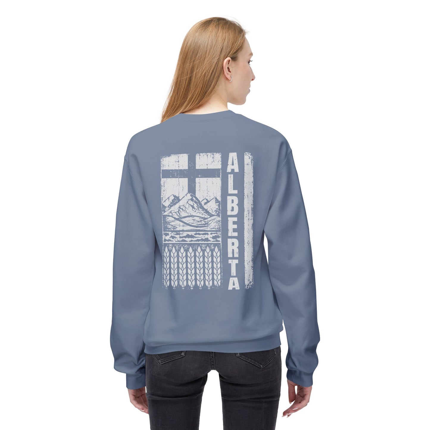 Rugged Alberta (On the Back) Crewneck Sweatshirt
