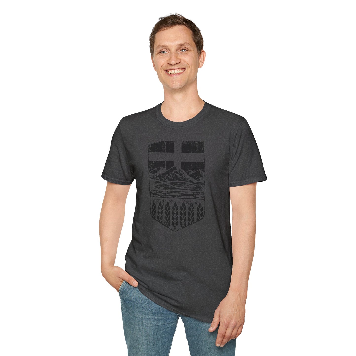 Rugged Alberta Shield Unisex T-Shirt