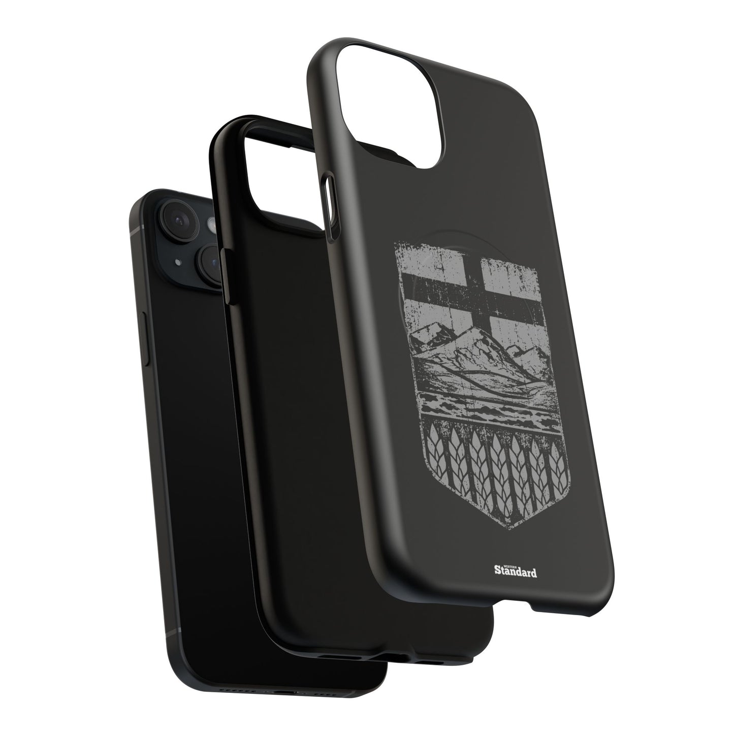 Rugged Alberta Shield Black MagSafe Premium Case