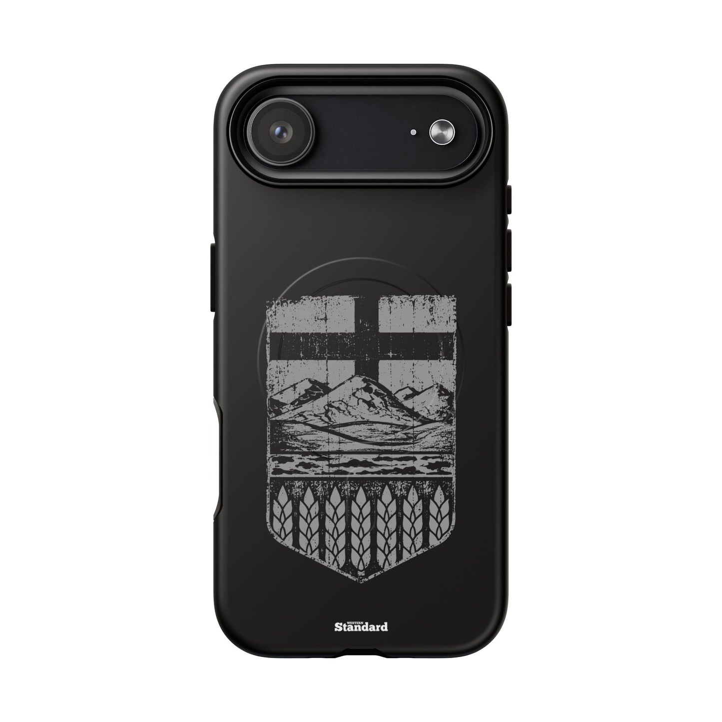 Rugged Alberta Shield Black MagSafe Premium Case