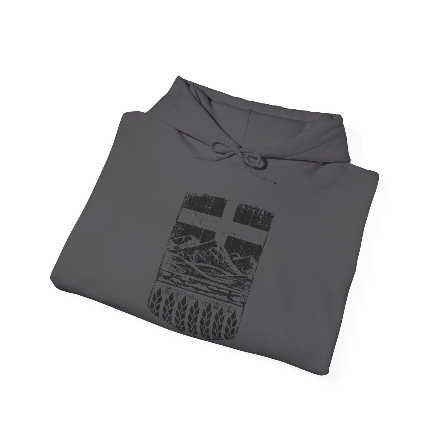 Rugged Shield of Alberta Unisex Hoodie