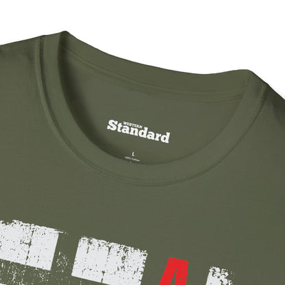 Rugged Alberta Red Unisex T-Shirt