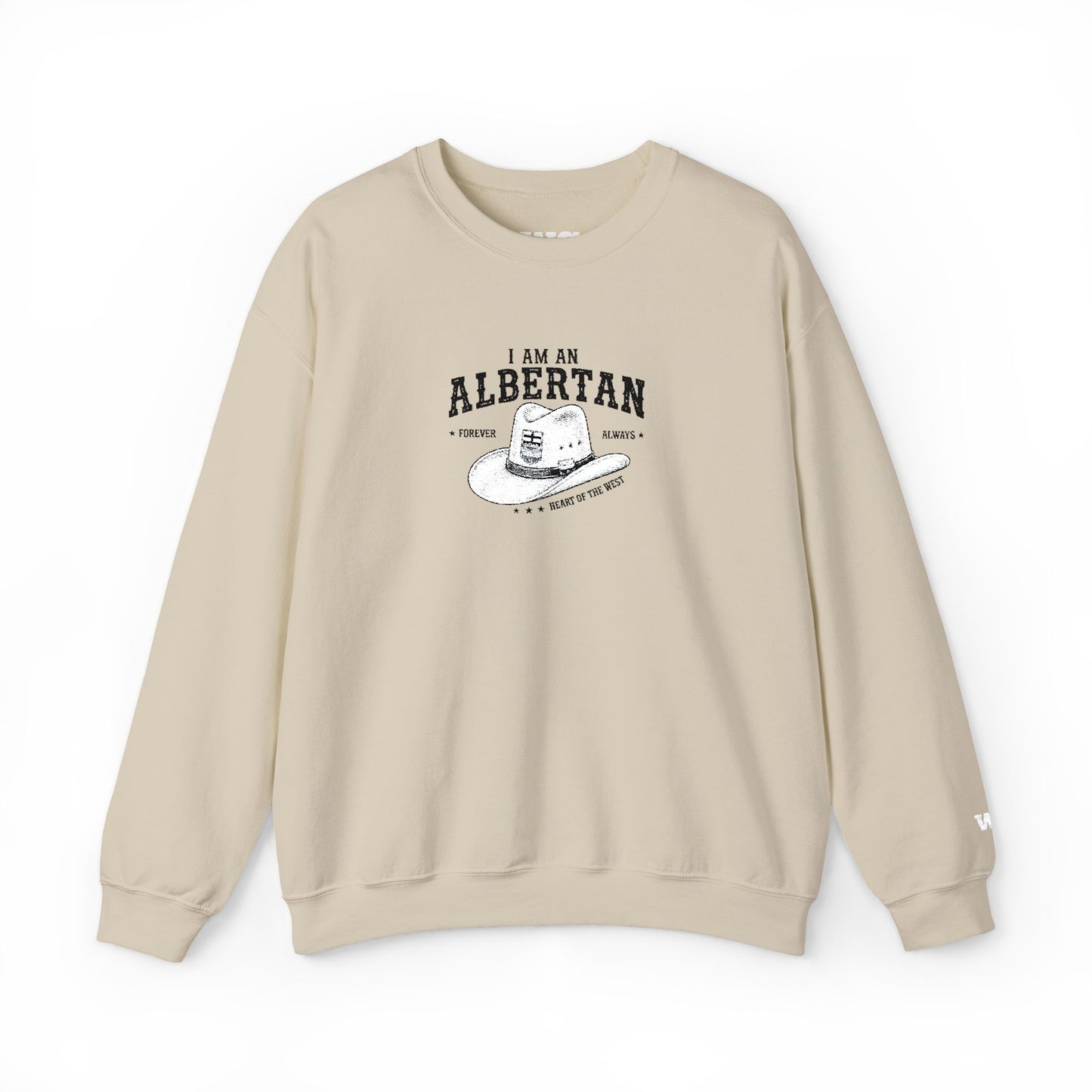 I Am Albertan Unisex Premium Crewneck Sweatshirt (Embroidered)