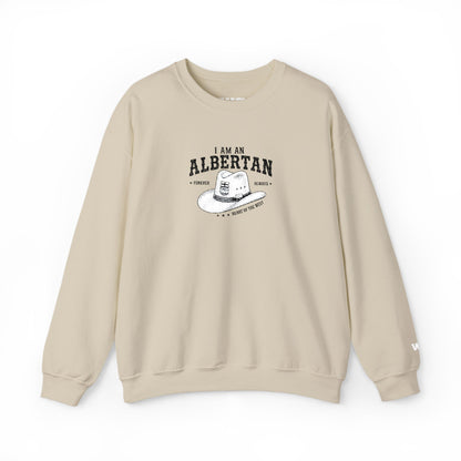 I Am Albertan Unisex Premium Crewneck Sweatshirt (Embroidered)