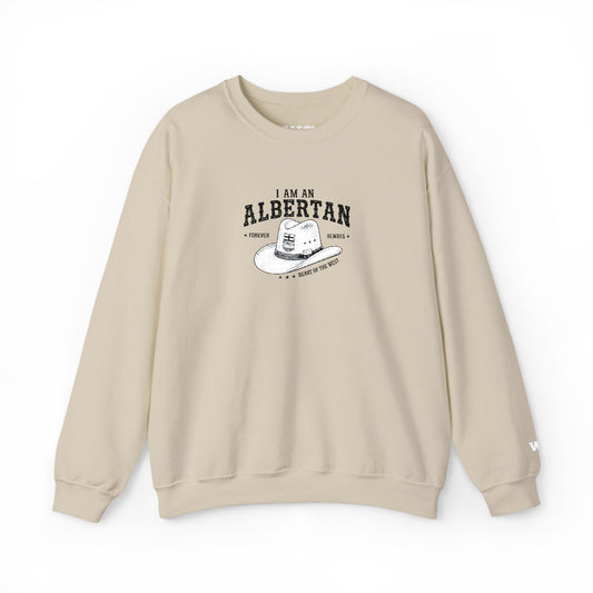I Am Albertan Unisex Premium Crewneck Sweatshirt (Embroidered)