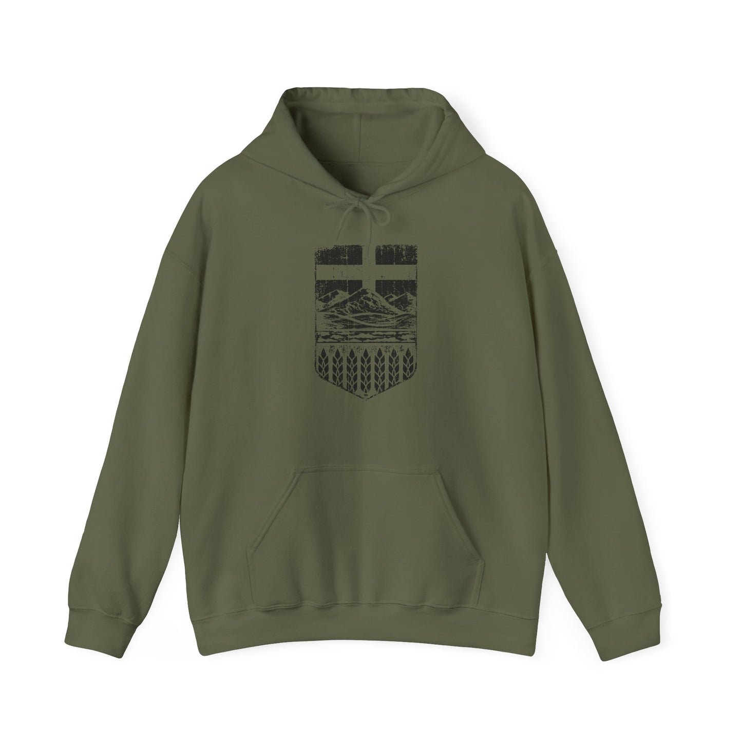 Rugged Shield of Alberta Unisex Hoodie