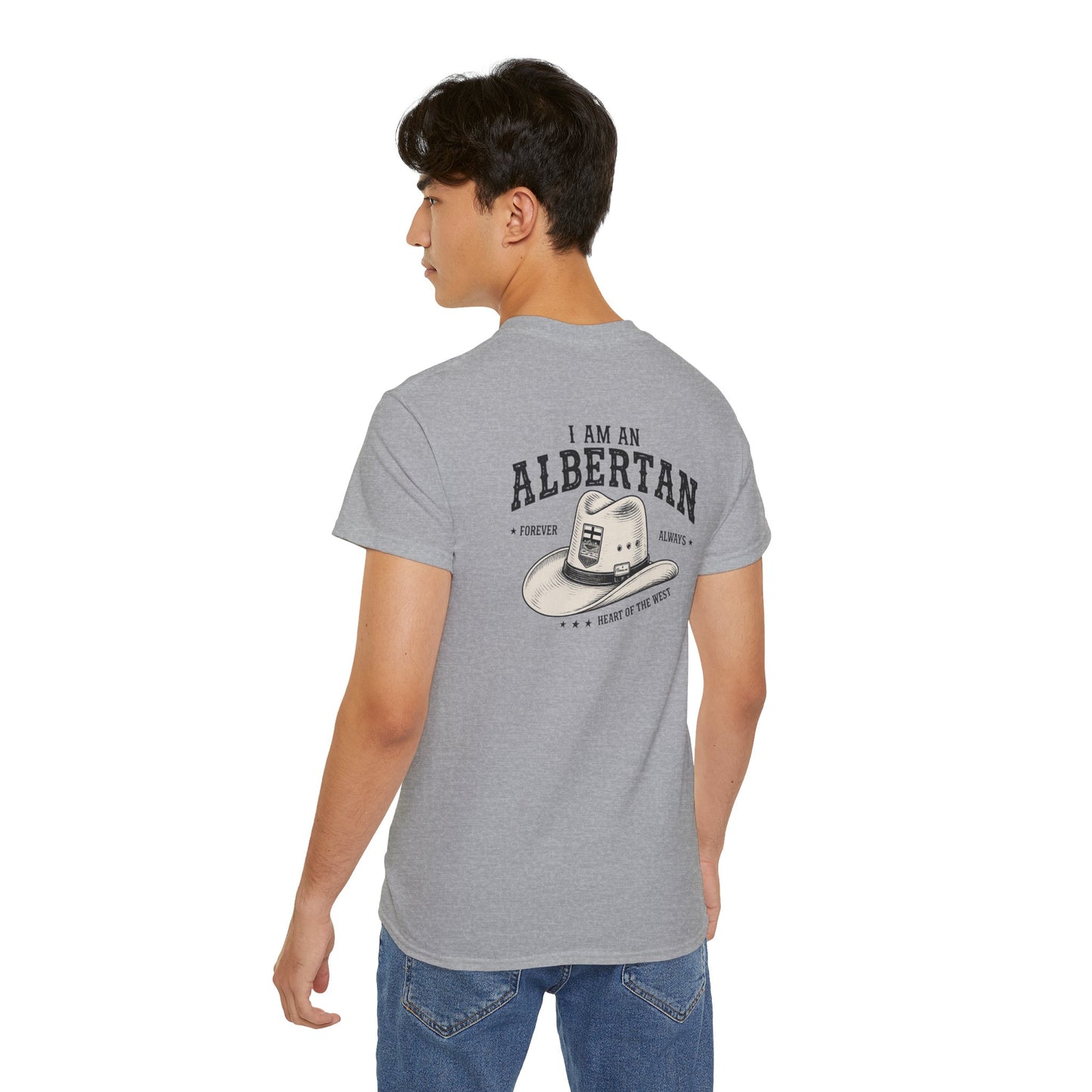 I am Albertan (On the Back) Unisex Premium Tee