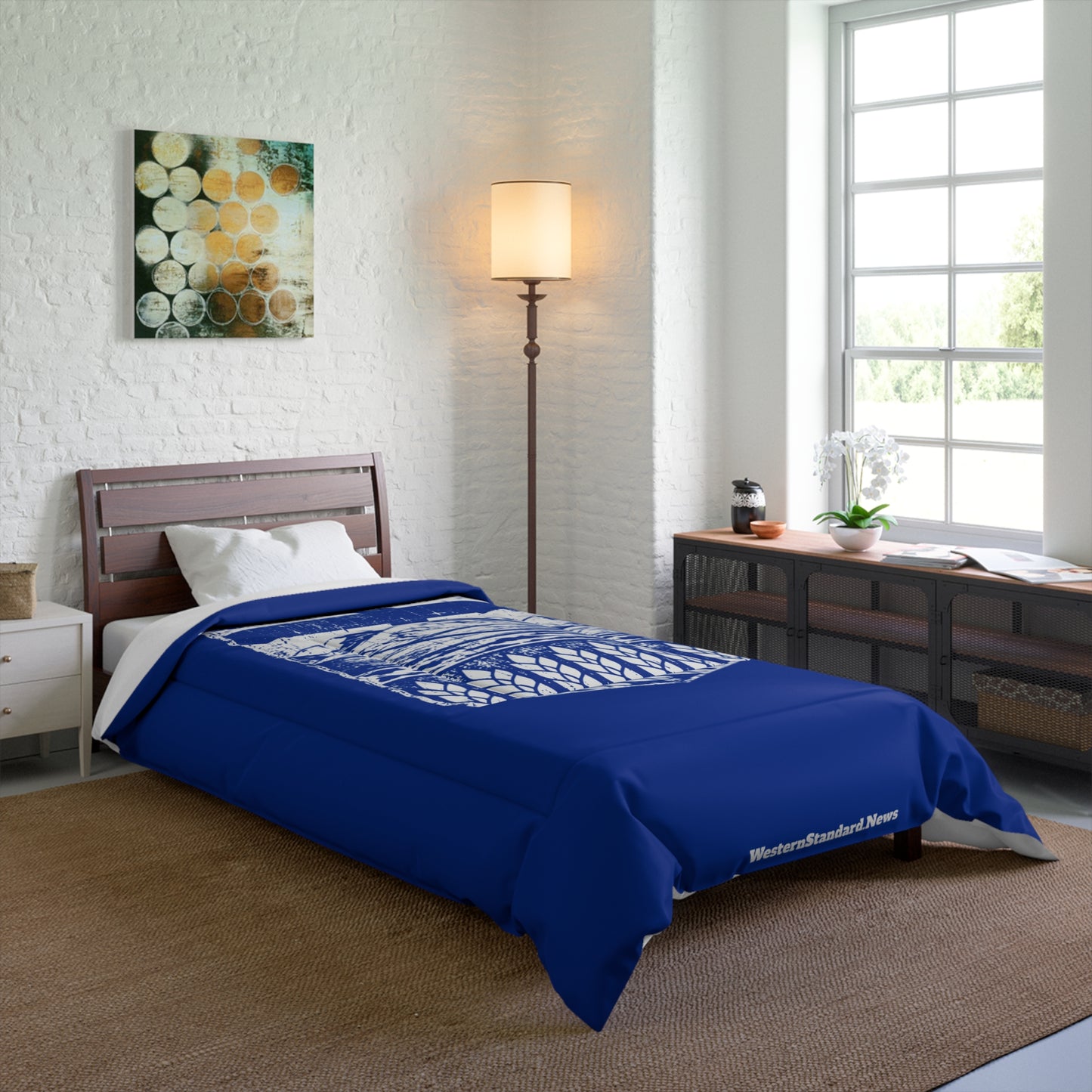 Rugged Shield of Alberta Bed Comforter (With Pillow Cases As Bonus)