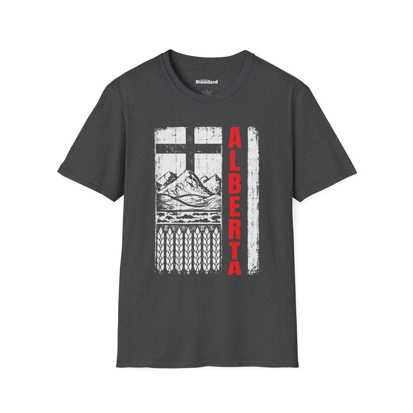 Rugged Alberta Red Unisex T-Shirt