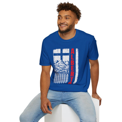 Rugged Alberta Red Unisex T-Shirt