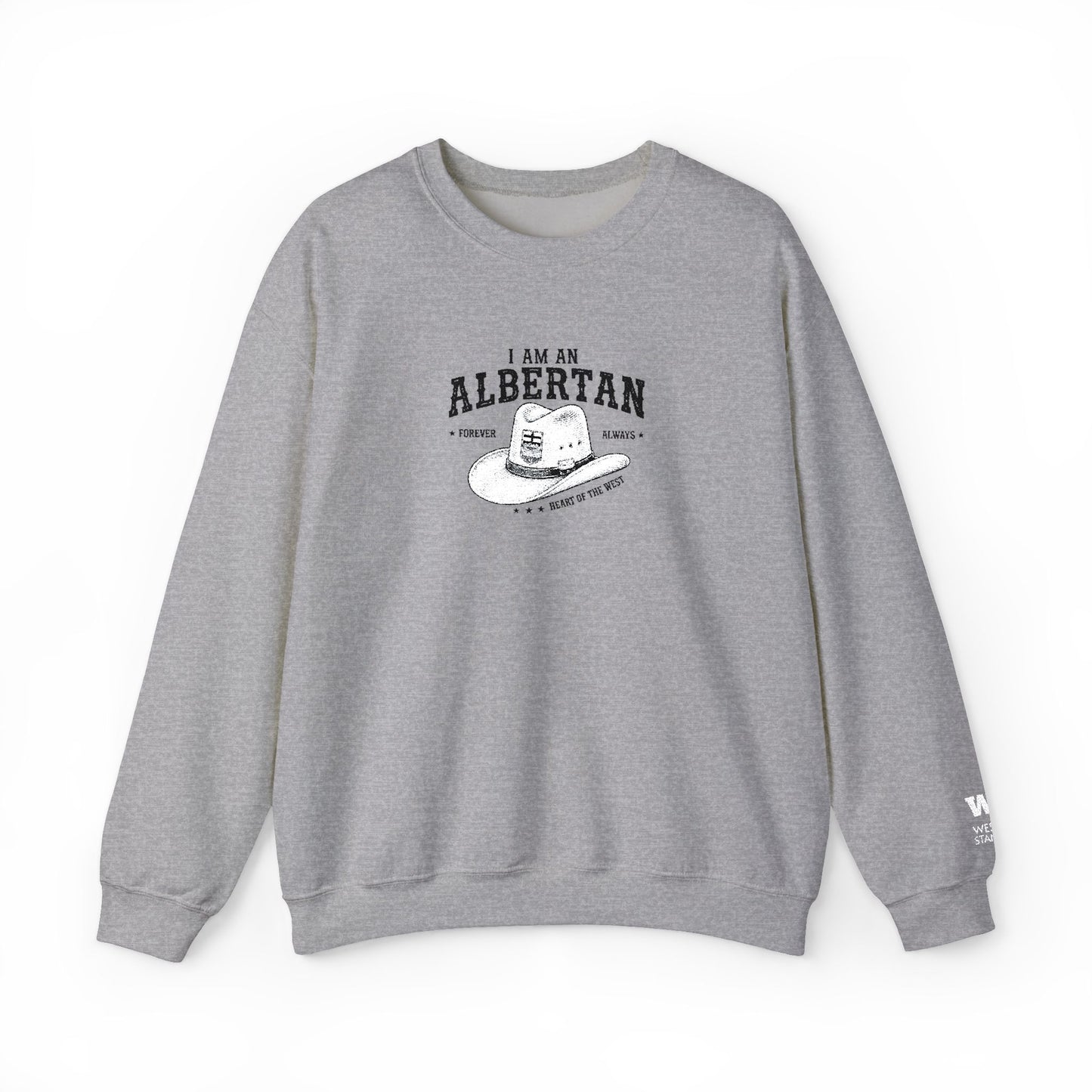 I Am Albertan Unisex Premium Crewneck Sweatshirt (Embroidered)