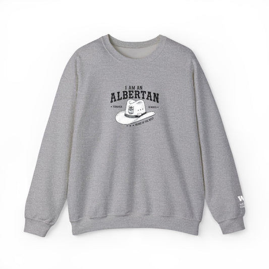 I Am Albertan Unisex Premium Crewneck Sweatshirt (Embroidered)