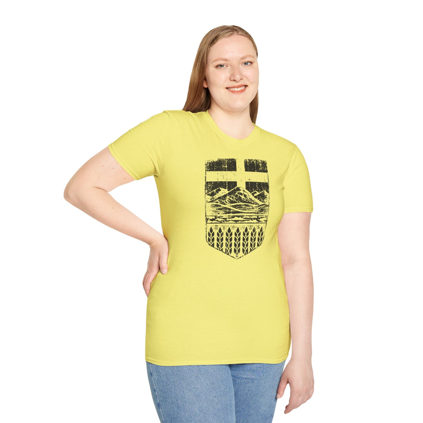 Rugged Alberta Shield Unisex T-Shirt