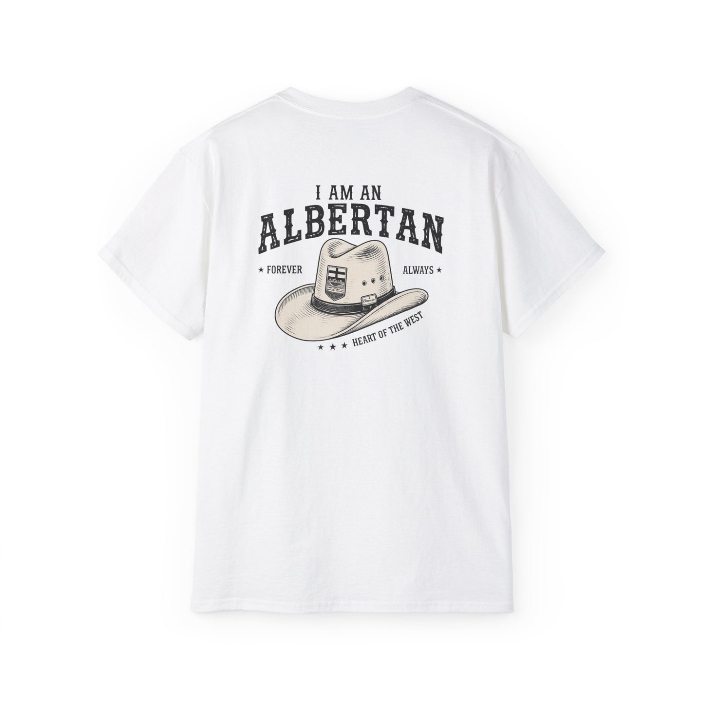 I am Albertan (On the Back) Unisex Premium Tee
