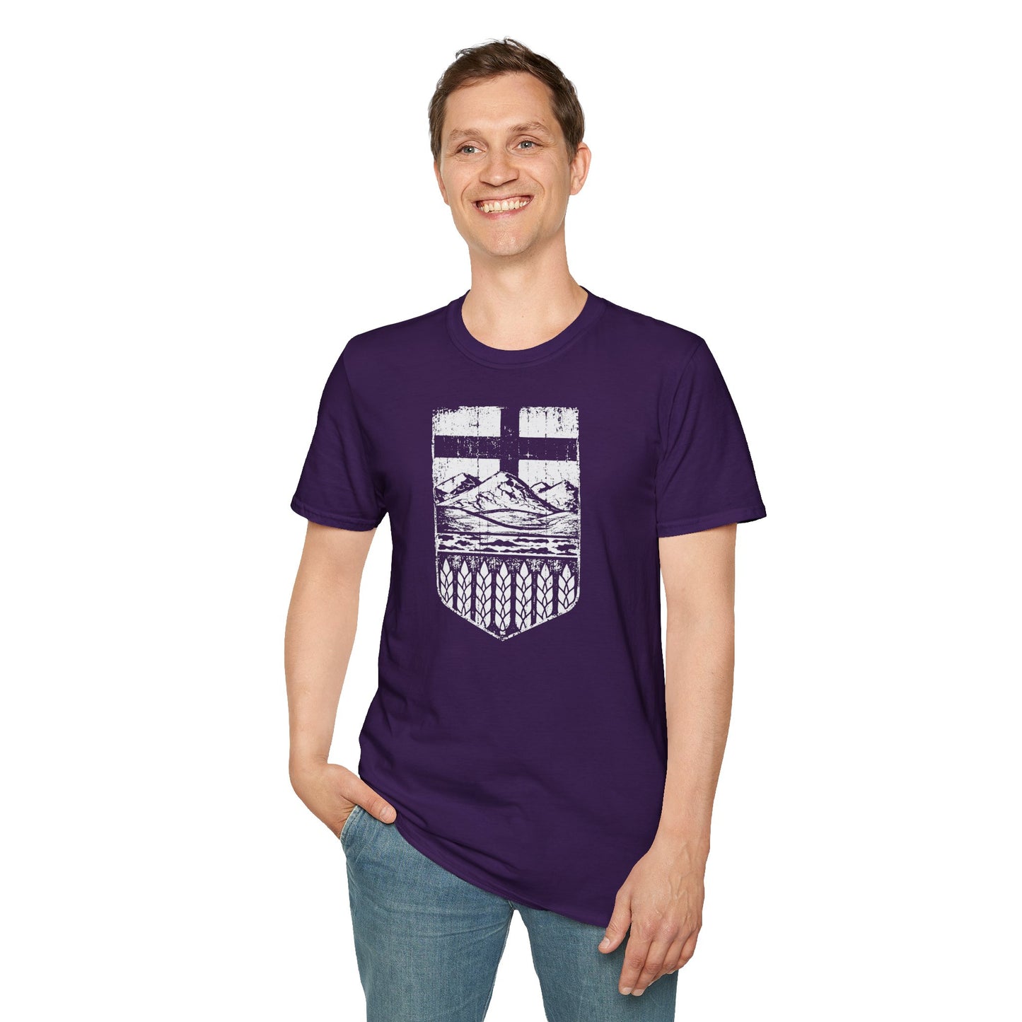 Rugged Alberta Shield Unisex T-Shirt