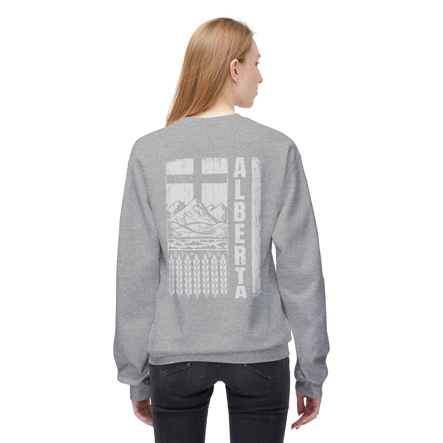 Rugged Alberta (On the Back) Crewneck Sweatshirt