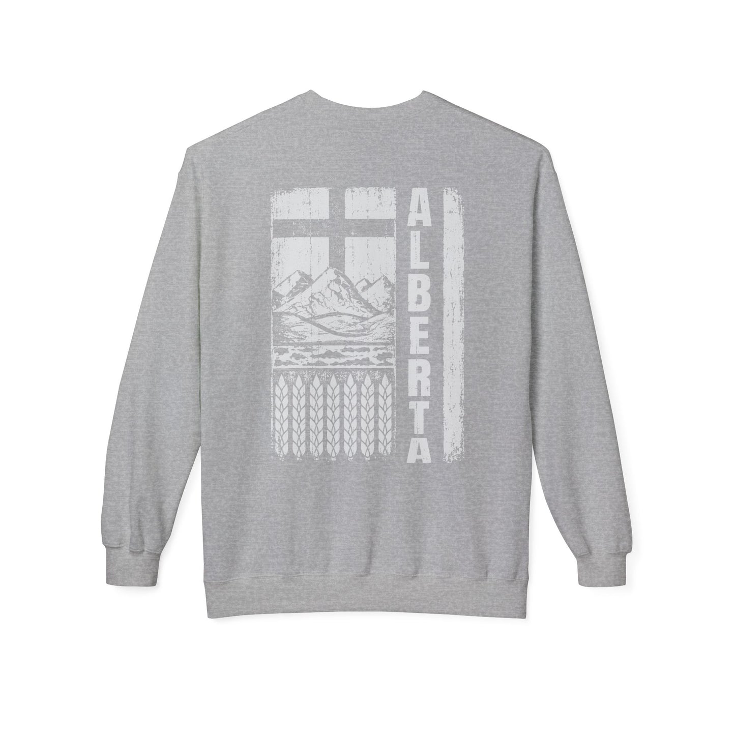 Rugged Alberta (On the Back) Crewneck Sweatshirt