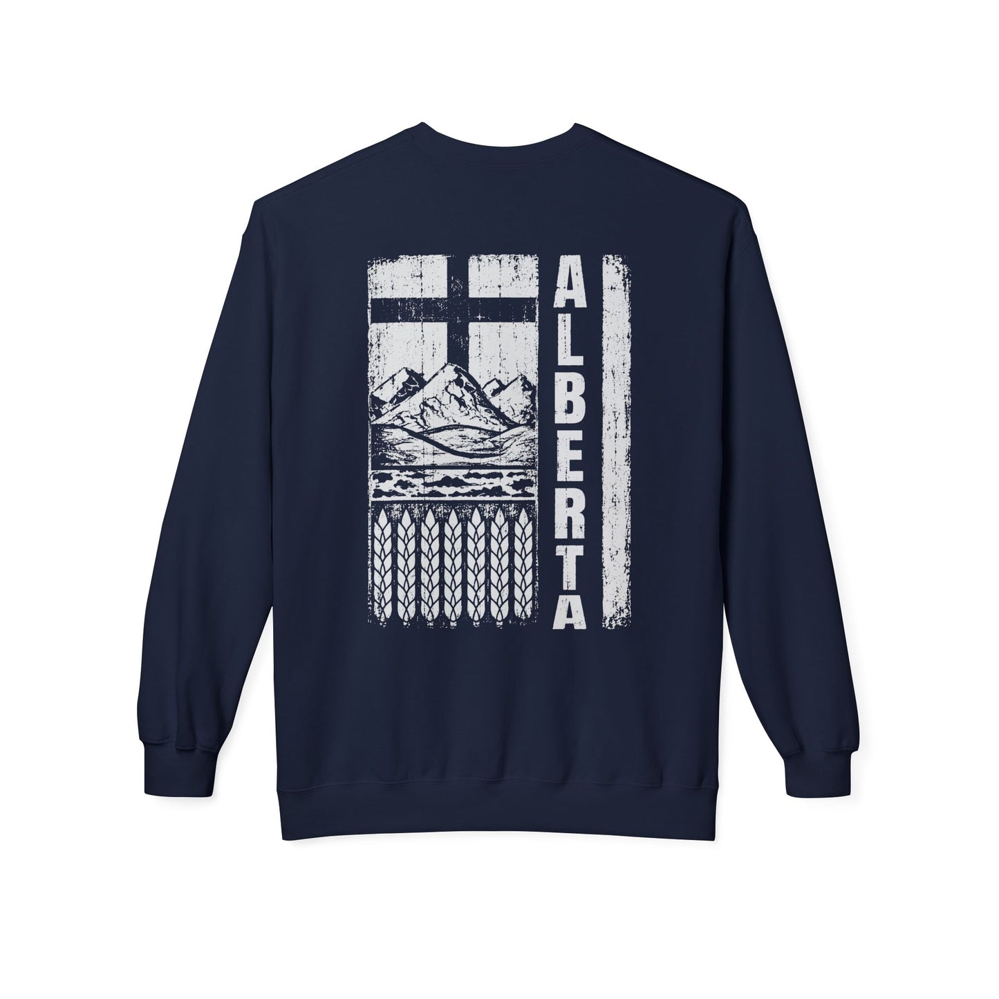 Rugged Alberta (On the Back) Crewneck Sweatshirt