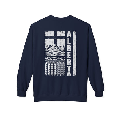 Rugged Alberta (On the Back) Crewneck Sweatshirt