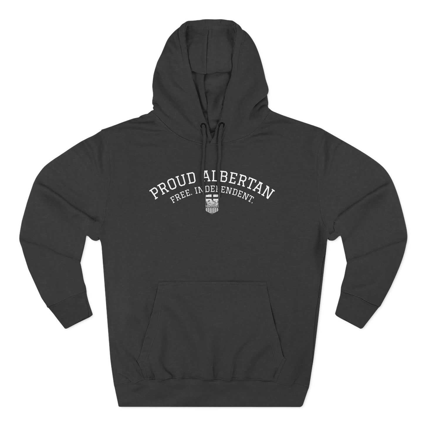Proud Albertan Simple Unisex Varsity Hoodie