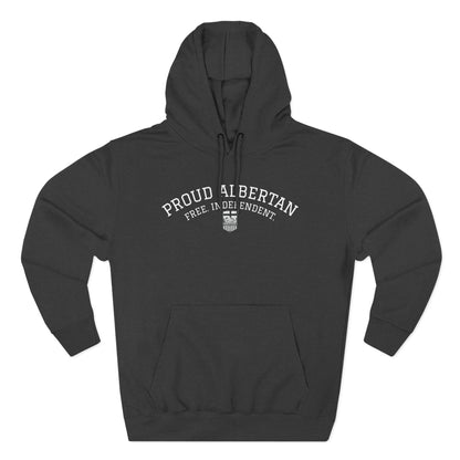Proud Albertan Simple Unisex Varsity Hoodie