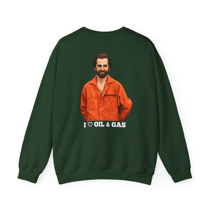Guilbeault 'I Love Oil and Gas' (On the Back) Unisex Sweatshirt