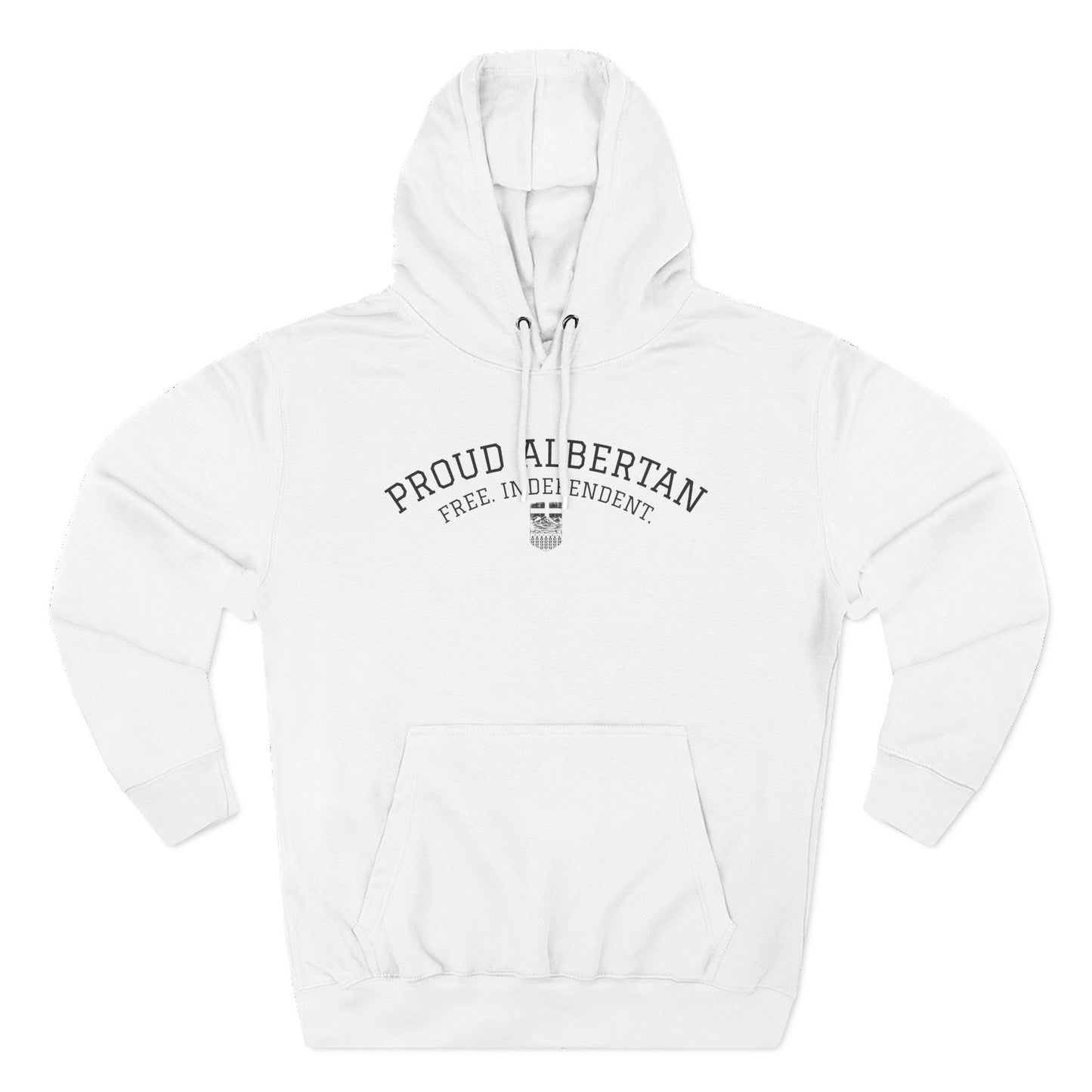Proud Albertan Simple Unisex Varsity Hoodie