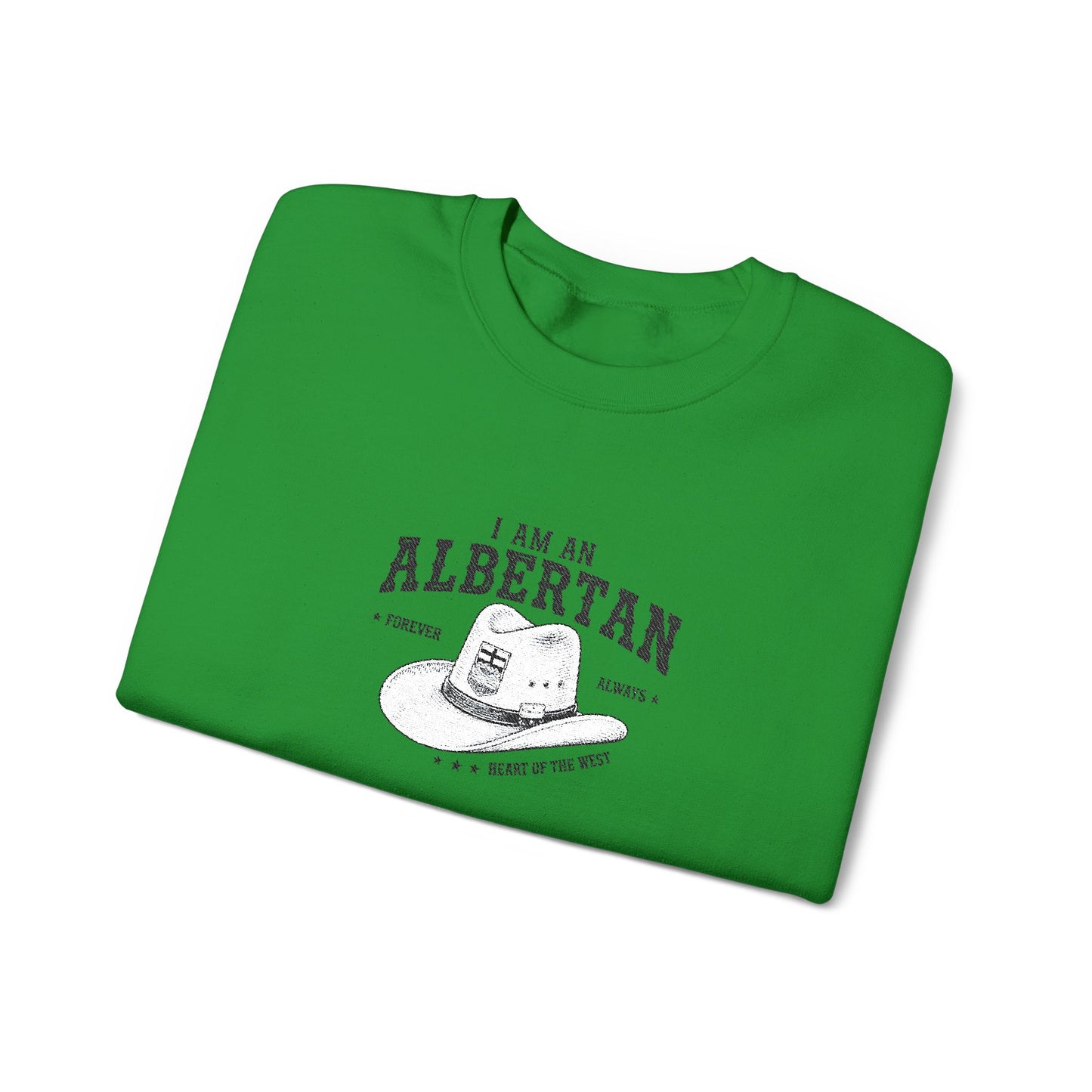 I Am Albertan Unisex Premium Crewneck Sweatshirt (Embroidered)