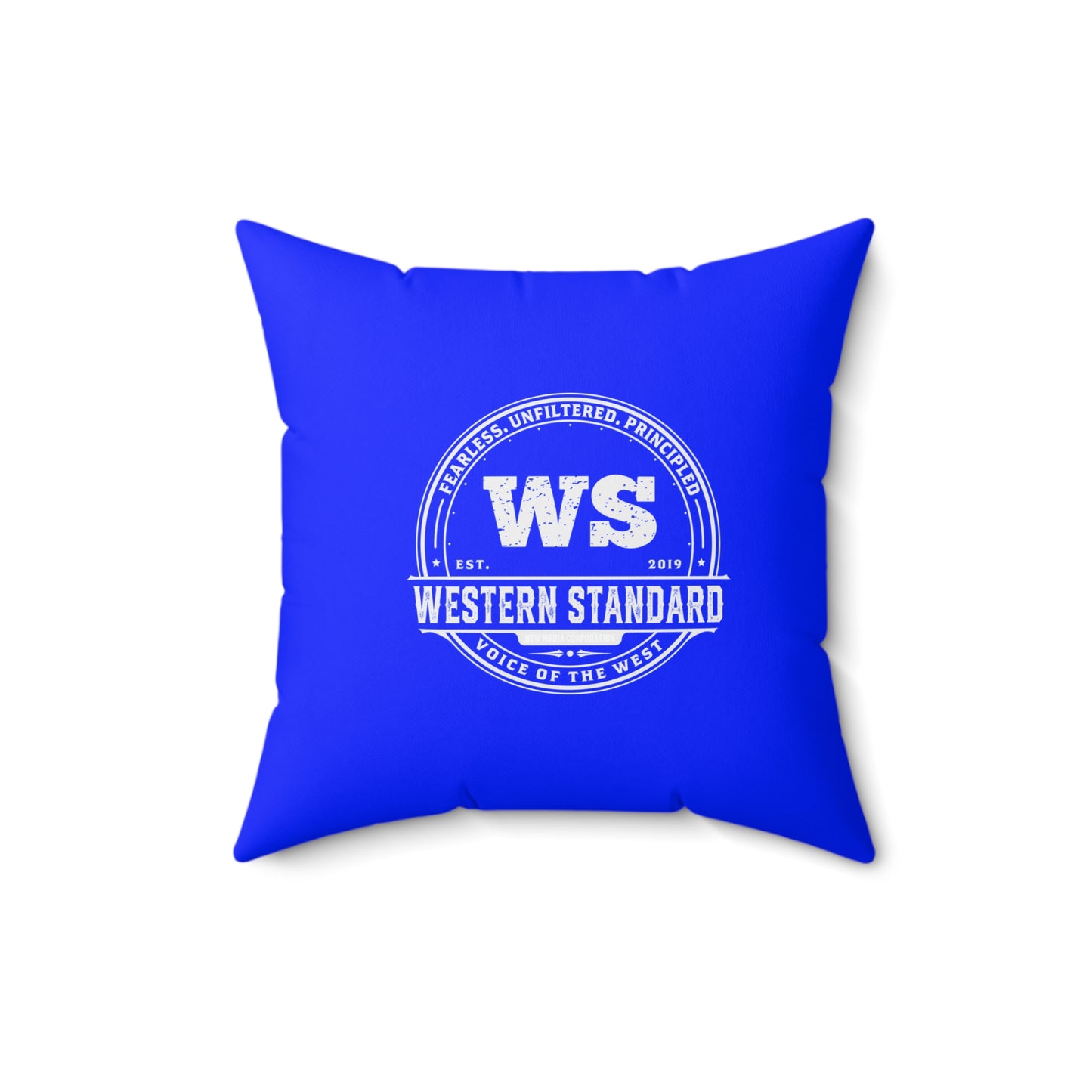 Rugged Shield of Alberta Square Pillow